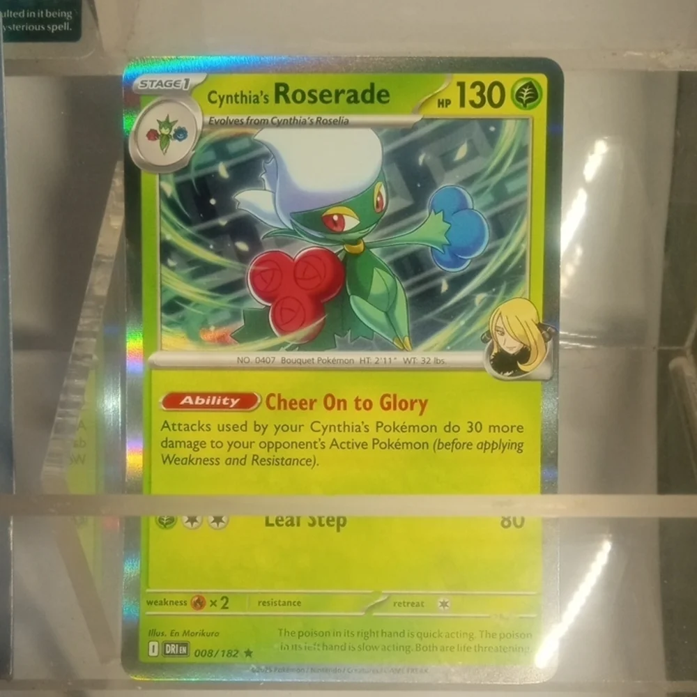Cynthia Character Core Deck Bundle 15pc ✨ Roserade SIR 184/182 + Garchomp Line
